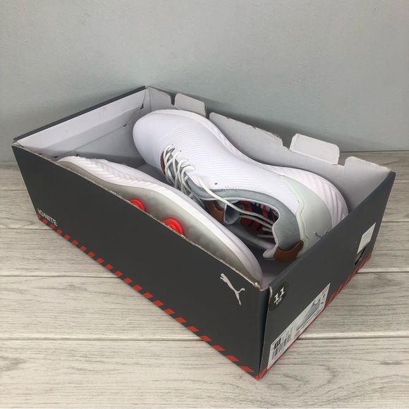 Puma Golf Shoes Ignite PWRADAPT Leather 2.0 Men's White 192989-01 US 11 - Picture 6 of 7